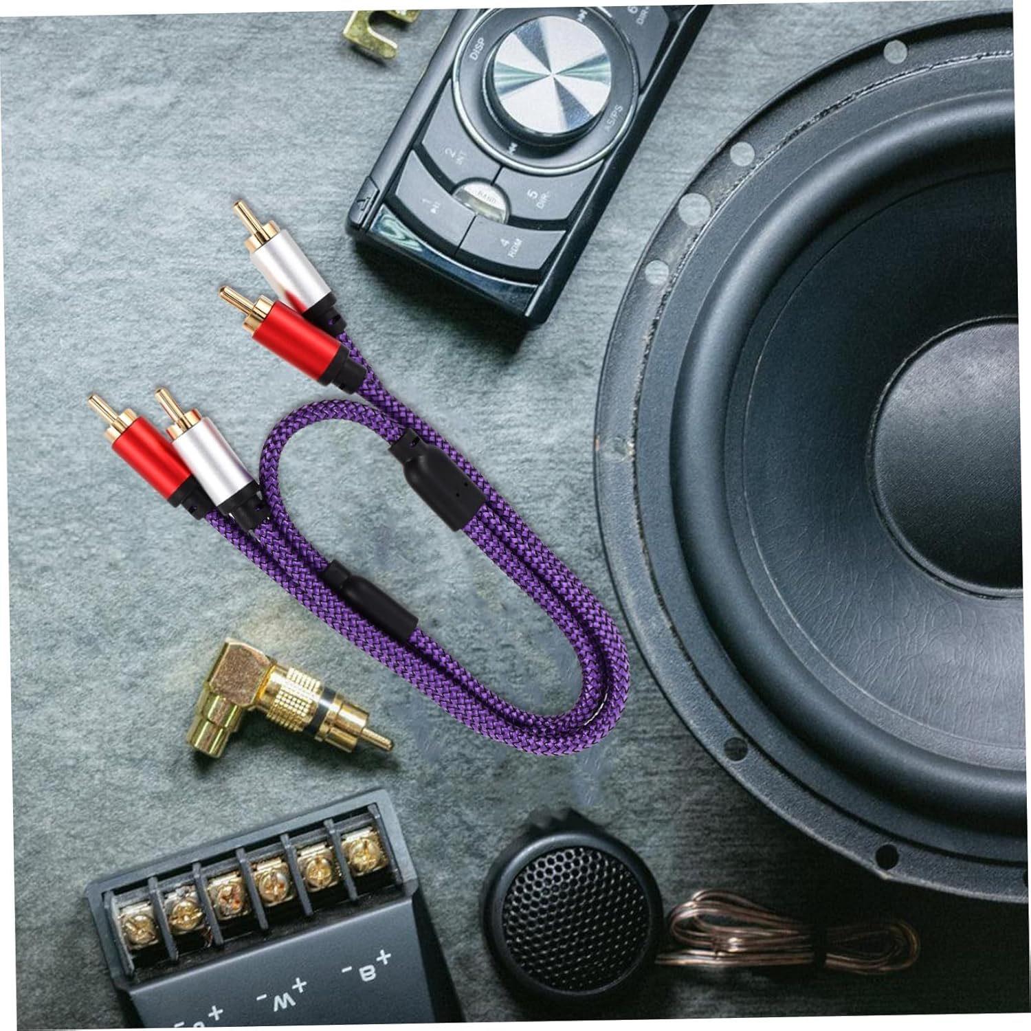 Levemolo Cables for Car Audio Home Theater Amplifier Speaker Wire Ground Wire 0.5M image number 1