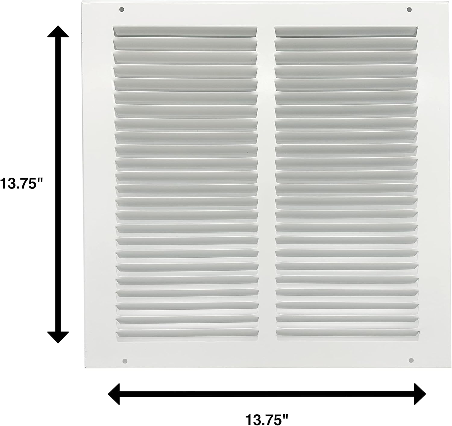 Rocky Mountain Goods Air Return Grille - Heavy Duty Steel with Premium Finish - Includes Full Installation Kit - Louvered Design - Paintable Vent Cover - Matte White - Consistent Air Flow, White image number 5