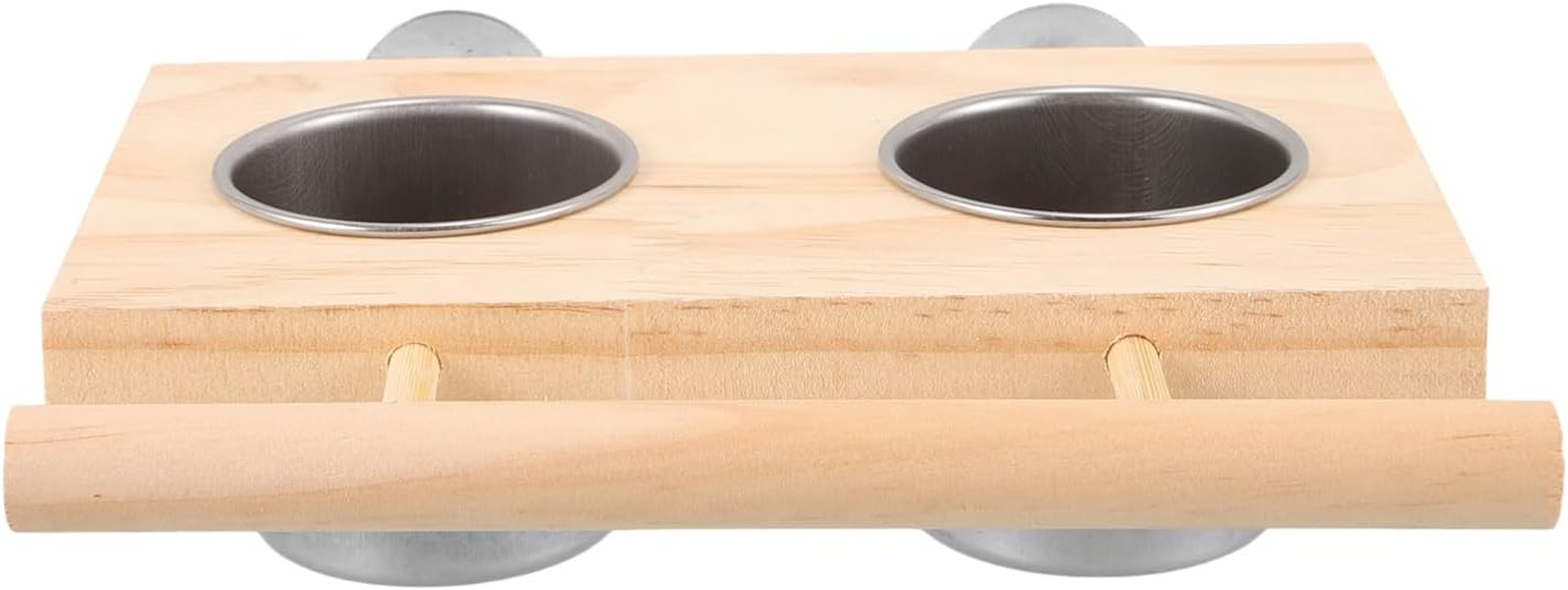 PENIKOKO Parrot Feeding Bowls Bird Perch Cups Metal Bird Food Water Bowl Feeder image number 5