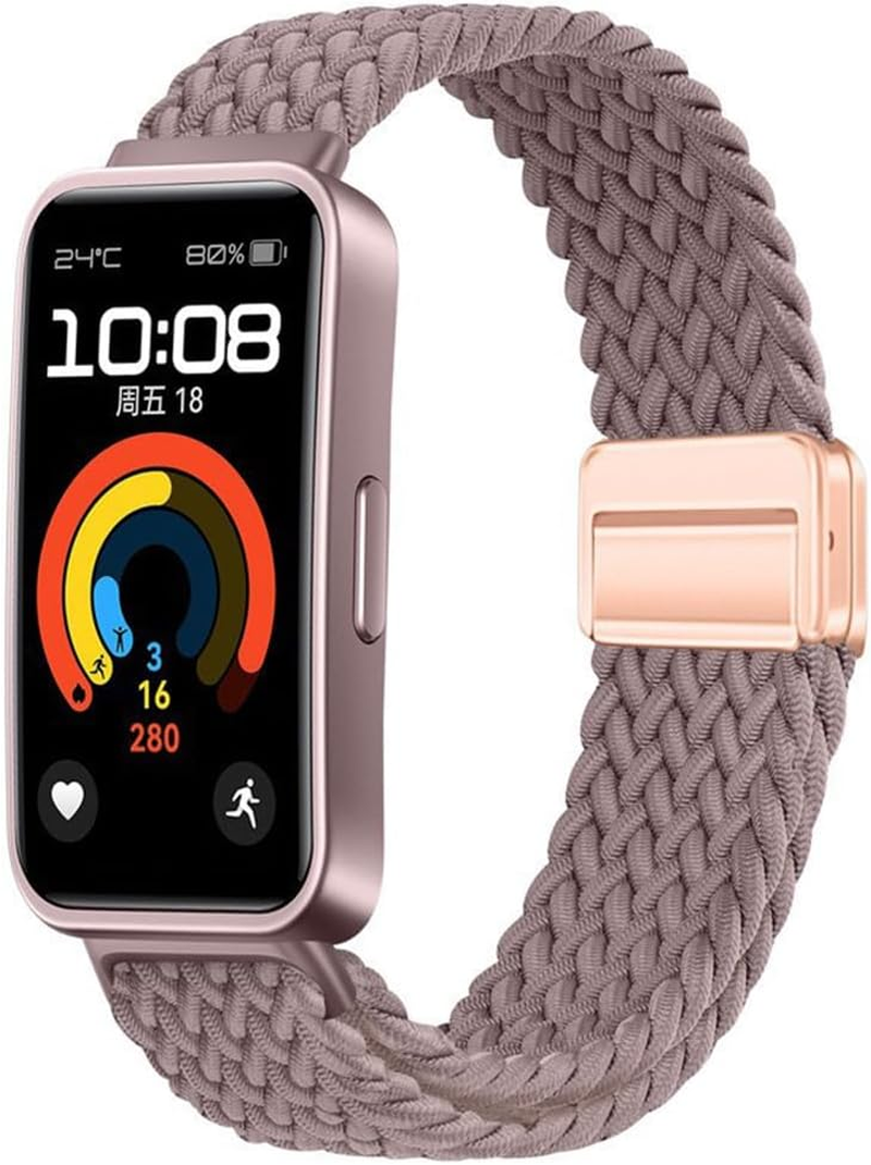 Magnetic Replacement Strap for Huawei Band 10 / Band 9, Sports Wristband Watch Strap, Nylon Bracelets for Huawei Band 8/10