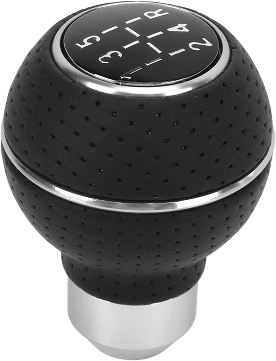 Gear Knob, 5 Speed ​​Decorative Easy to Use Universal Aluminum Alloy Car Shift Knob for Automobile (White) image number 5