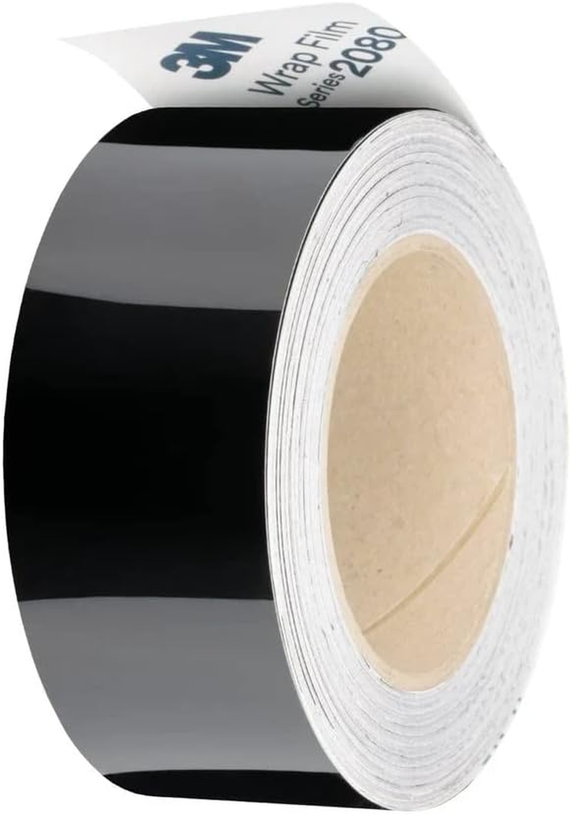 3M Black Vinyl Wrap Film Series 2080 1080 Kit for Black Gloss Out Chrome Delete Window Trim Door Trim Free Tool Kit (Gloss Black, 2 Inches X 25 FT) image number 4