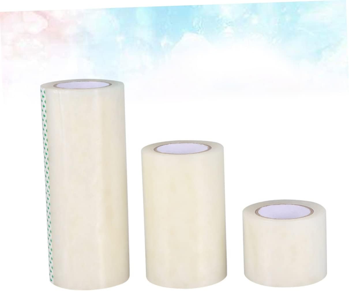 STOBOK Greenhouse Repair Tape 3Pcs Plastic Patch Tape 10Cmx10M, 15Cmx10M, 20Cmx10M Professional Adhesive Film for Greenhouse Film Repair and Maintenance image number 1