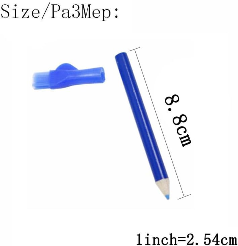 Walquicks 9 Pcs Fabric Marking Pencil Colors Pencils, Tailor Pen Tailors Marking and Tracing Tool Sewing Fabric Hand Colors Pencil Pencil with Brush for Sewing Craft Mark on Wood, Plastic, Etc image number 3