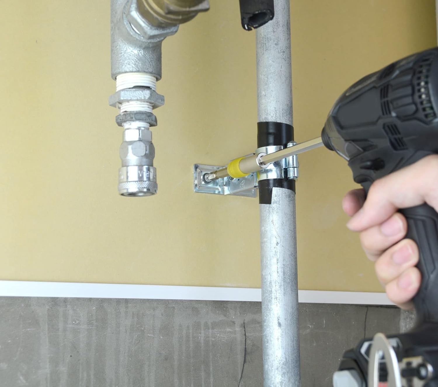 ANEX AEH-200 Bit Holder, Extension for Electric, 7.9 Inches (200 Mm), for Tightening Screws in Small Spaces and Hard to Reach Places, Bit Holder, Extension Bar, Groove Step Bit, Disassembly of Drum image number 1