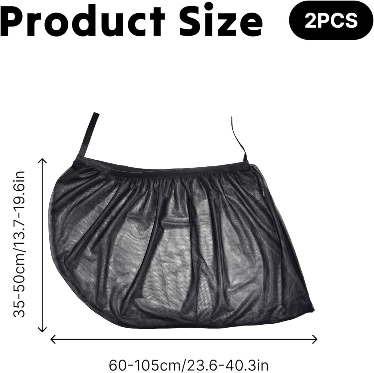 2 Pack Premium Car Window Shade, UV Protection Car Shades for Side Windows Baby, Full Coverage Car Window Sun Shade, Adjustable Mesh Car Window Cover for Baby, Fits Most Vehicles image number 5