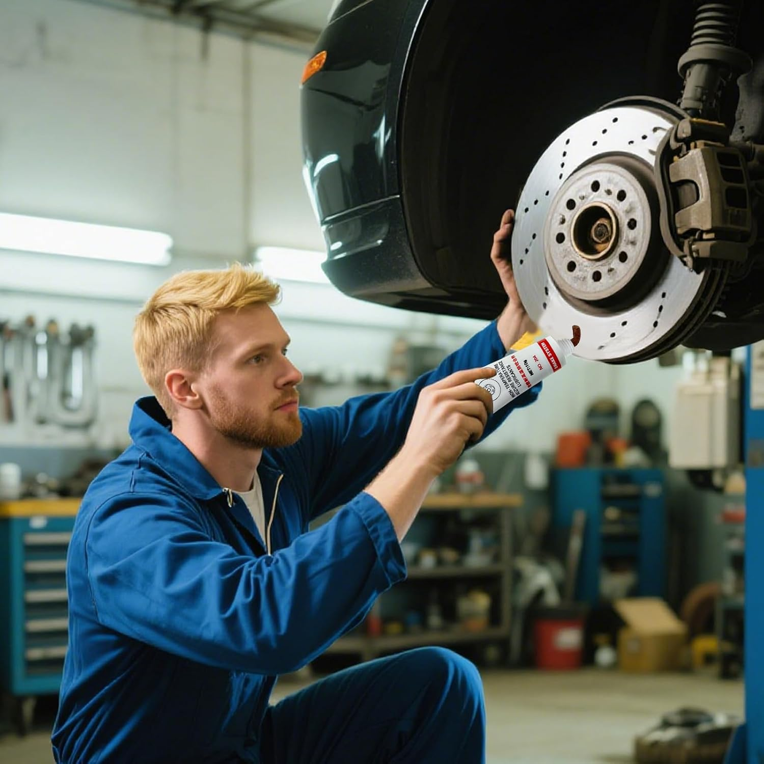 Brake Grease,Anti-Seize Thread Lubricant - Anti-Rust Compound Portable 10 Piece for Car Thread Bolt Hub Disc Spark Pin image number 4