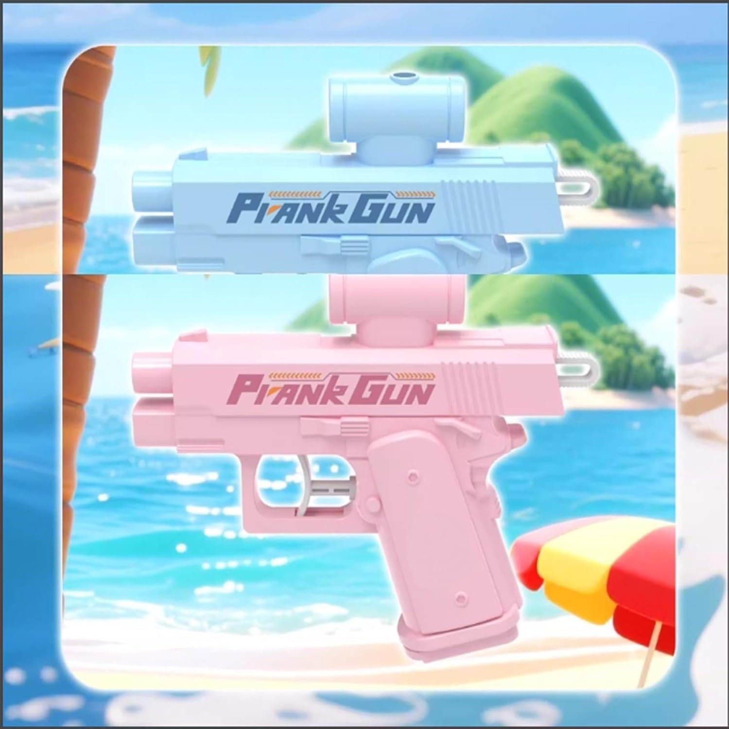 Prank Two-Way Water Gun, Can Spray from Front and Back (White) image number 5