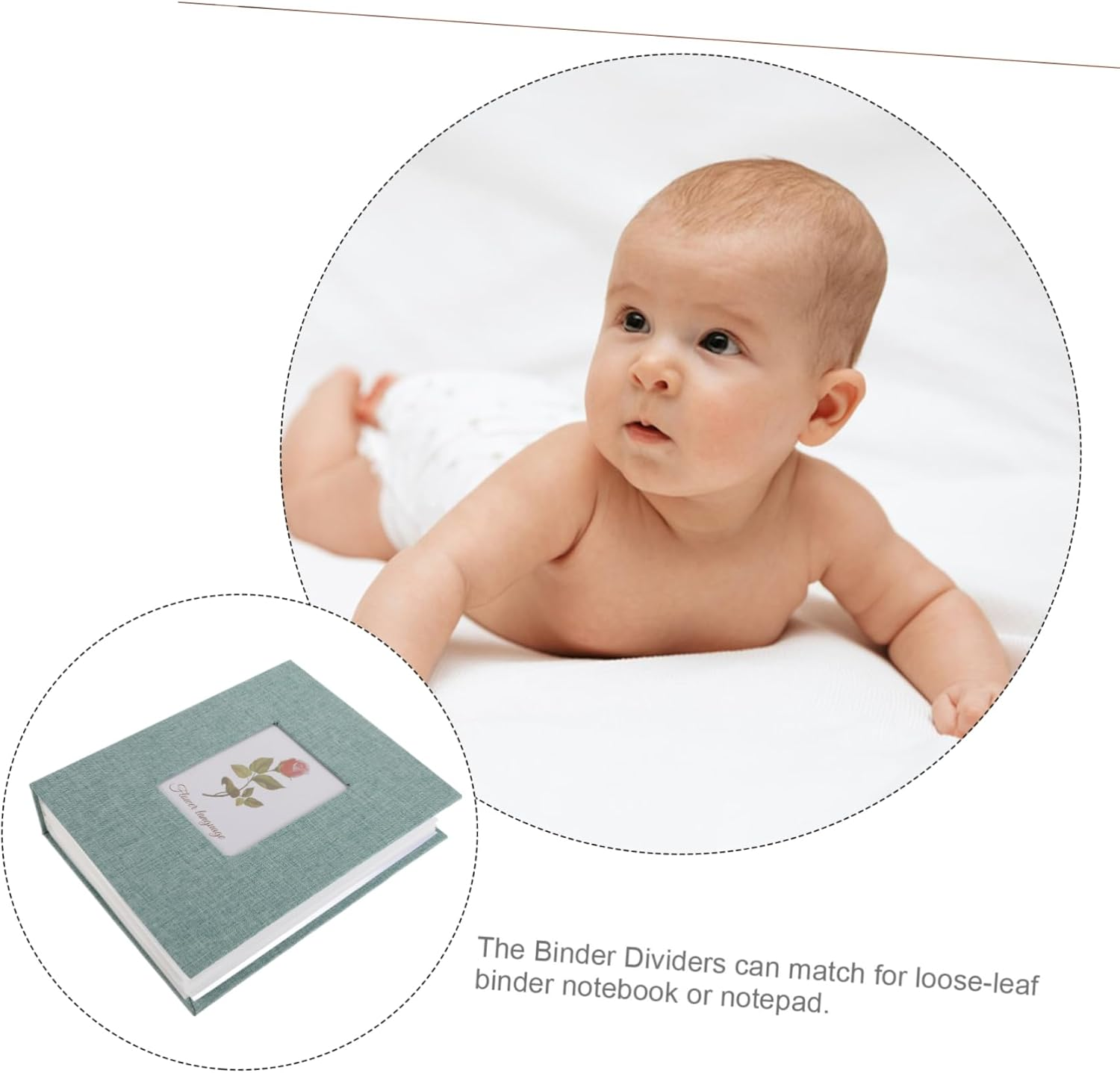 Garneck Boy Photo Album Pages Green White for Family Photos for Showers Birthdays Preserves Cherished Memories image number 4