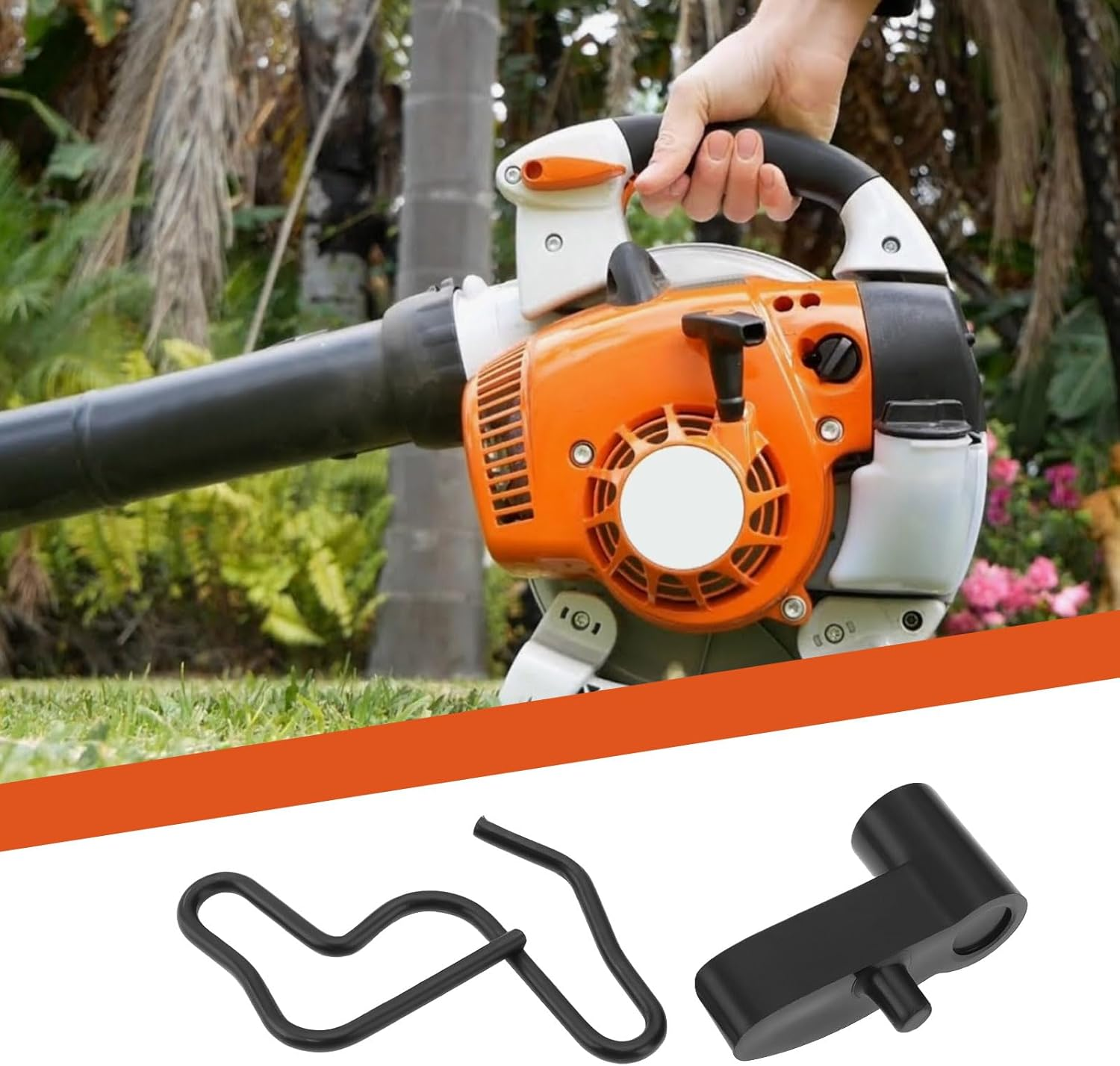 OTOTEC 4 Sets of Recoil Starter Dual Pawl Starter Kit Compatible with STIHL Bg56 Bg86 Bg86C 1123 195 7200,1128 195 35 Black image number 6