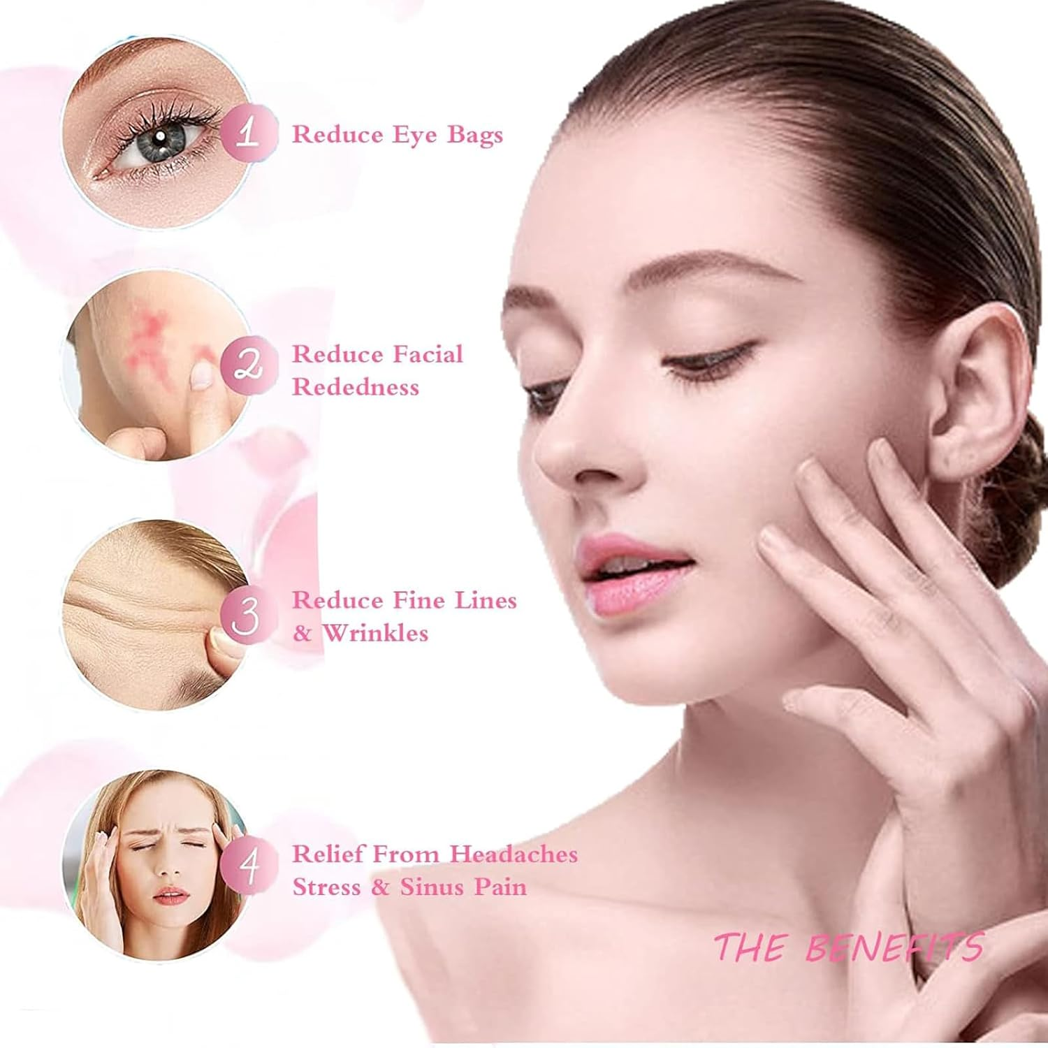 Itadaku 2 PCS Facial Ice Globes, Cryo Stick Ice Globes, Cooling Skin Care Massager for Puffiness, Dark Circles, Wrinkles, Skin Tightening, and Pore Reduction, Beauty Tool for Women & Girls (Purple) image number 4