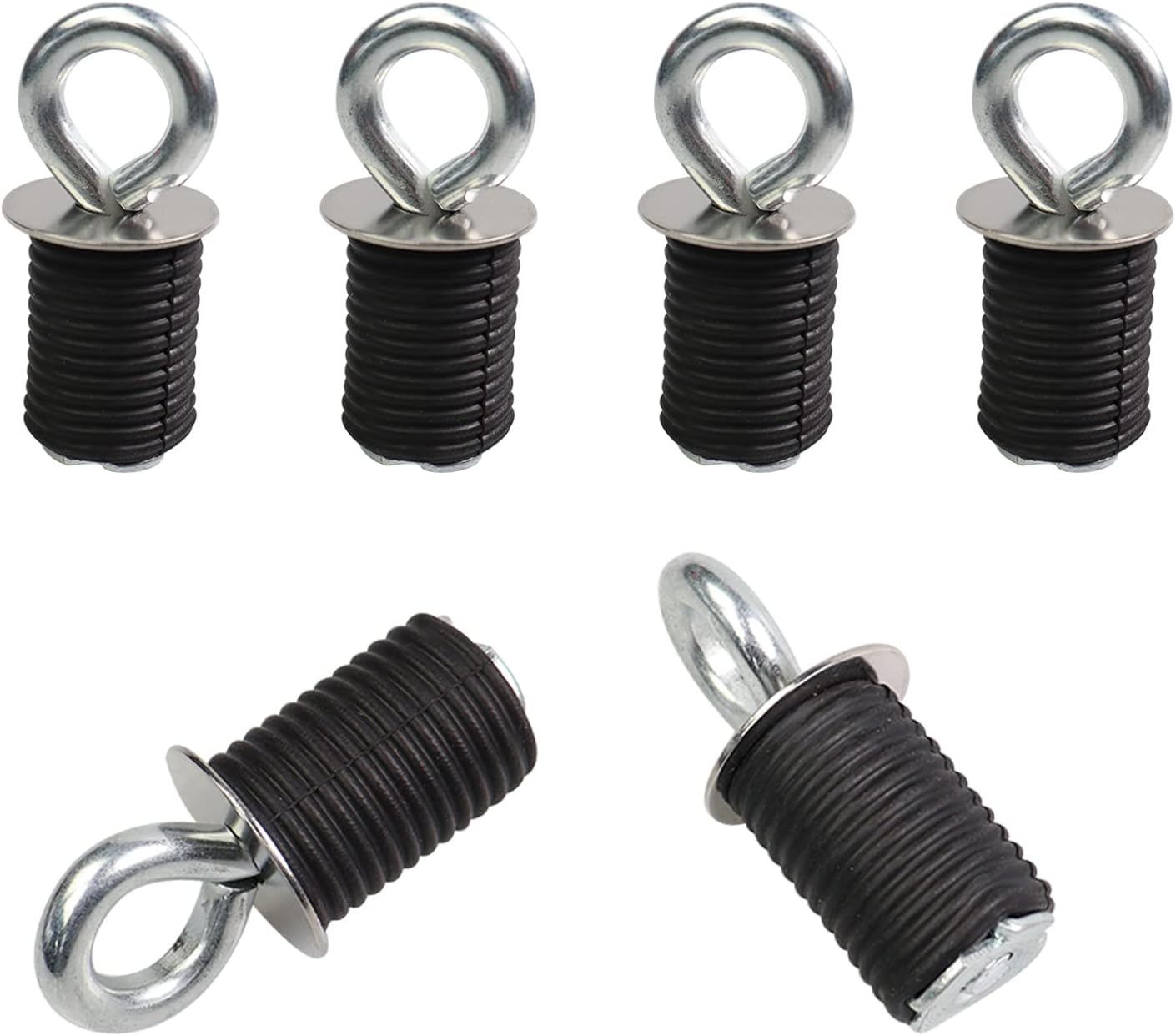 Tie down Anchors Rubber Bed Anchors Compatible with Polaris RZR Sportsman ACE 570/450/850 with 1" Hole Not for Ranger or General Black Set of 6 image number 5