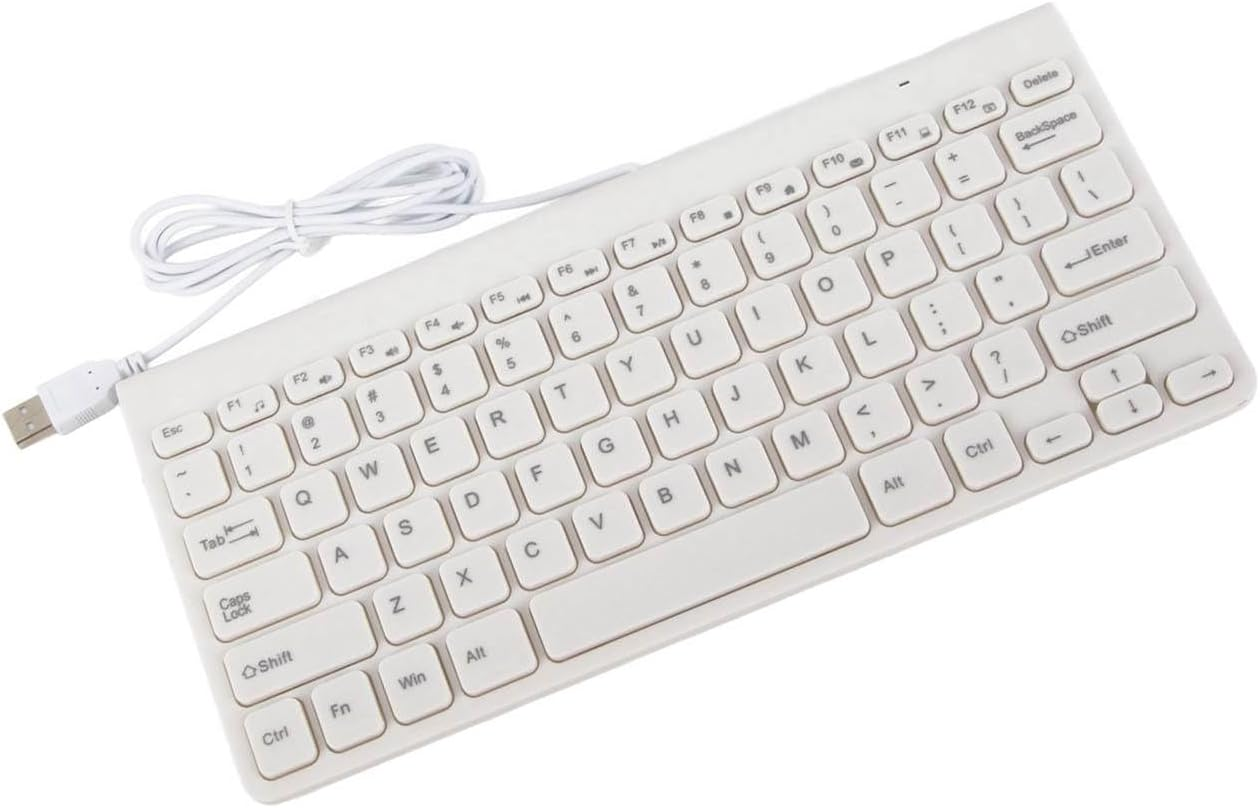 XUMIUZIY Wired Keyboard Mouse Combo, Ultra-Thin USB Wired Keyboard Optical Mouse Mice Set Combo for Computer, Laptop, PC, Desktop, Notebook (White) image number 4