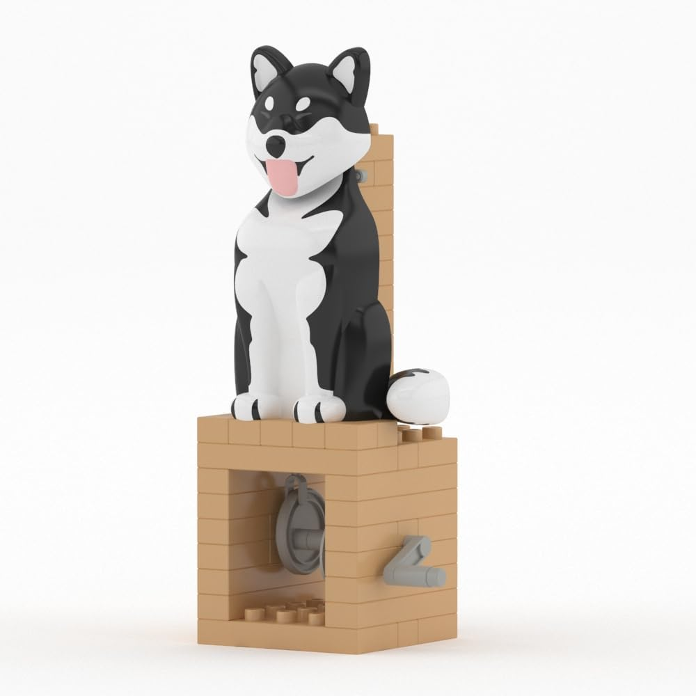 JEKCA Yellow Shiba Inu | Automata Series | Plastic Building Blocks | Age 14+ image number 4