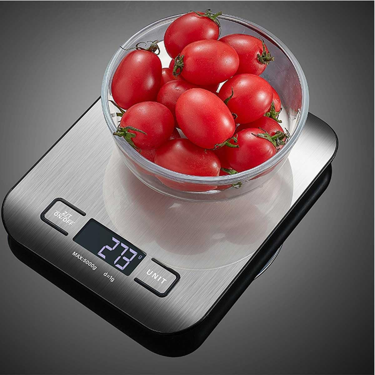 Digital Scale Set,11Lb,5Kg/1G,200G/0.01G,With 50G Calibration Weight,Kitchen Scale,Food Scale,Large Weighing Pans and High-Precision Solutions,Battery Included,Soft Tape Included(150Cm/60Inch) image number 3