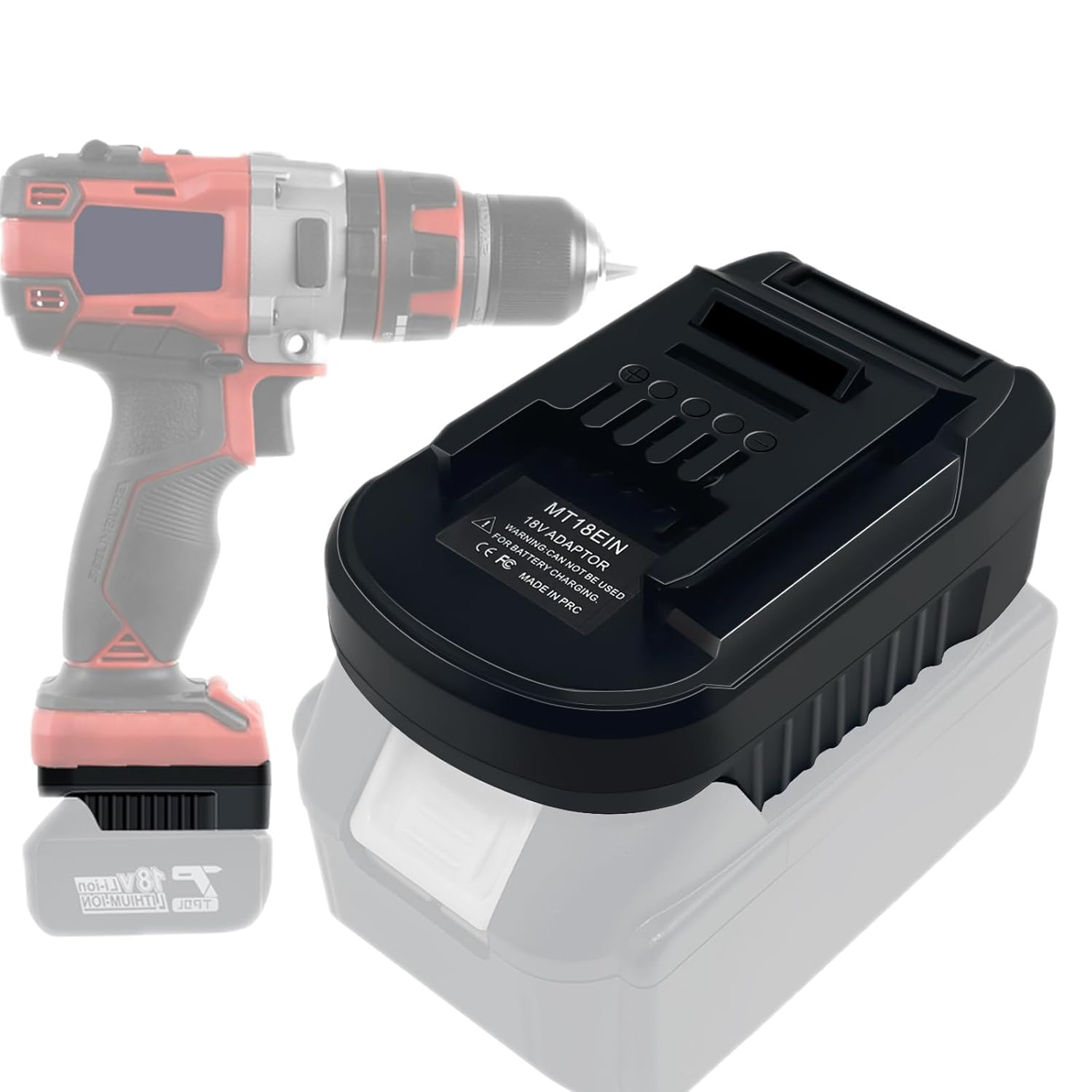 Battery Adapter for Makita 18V to for OZITO for Einhell 18V Power Tools, Converts for Makita Battery Converter for Ozito&Einhell 18V Li-Ion Power Tools image number 5