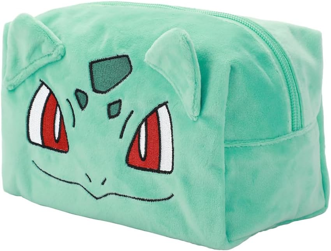 Bioworld Pok&eacute;mon Bulbasaur Green 8" Cosmetic Toiletry Tote image number 5