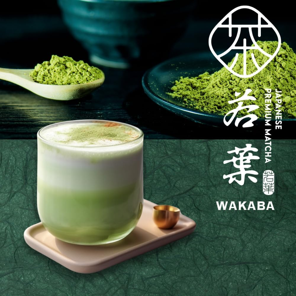 WAKABA Premium Organic Matcha &ndash; JAS/USDA Certified, Ceremonial Grade 30G from Uji, Kyoto | Stone-Milled | Authentic Japanese Green Tea Powder for a Smooth, Rich Umami image number 3