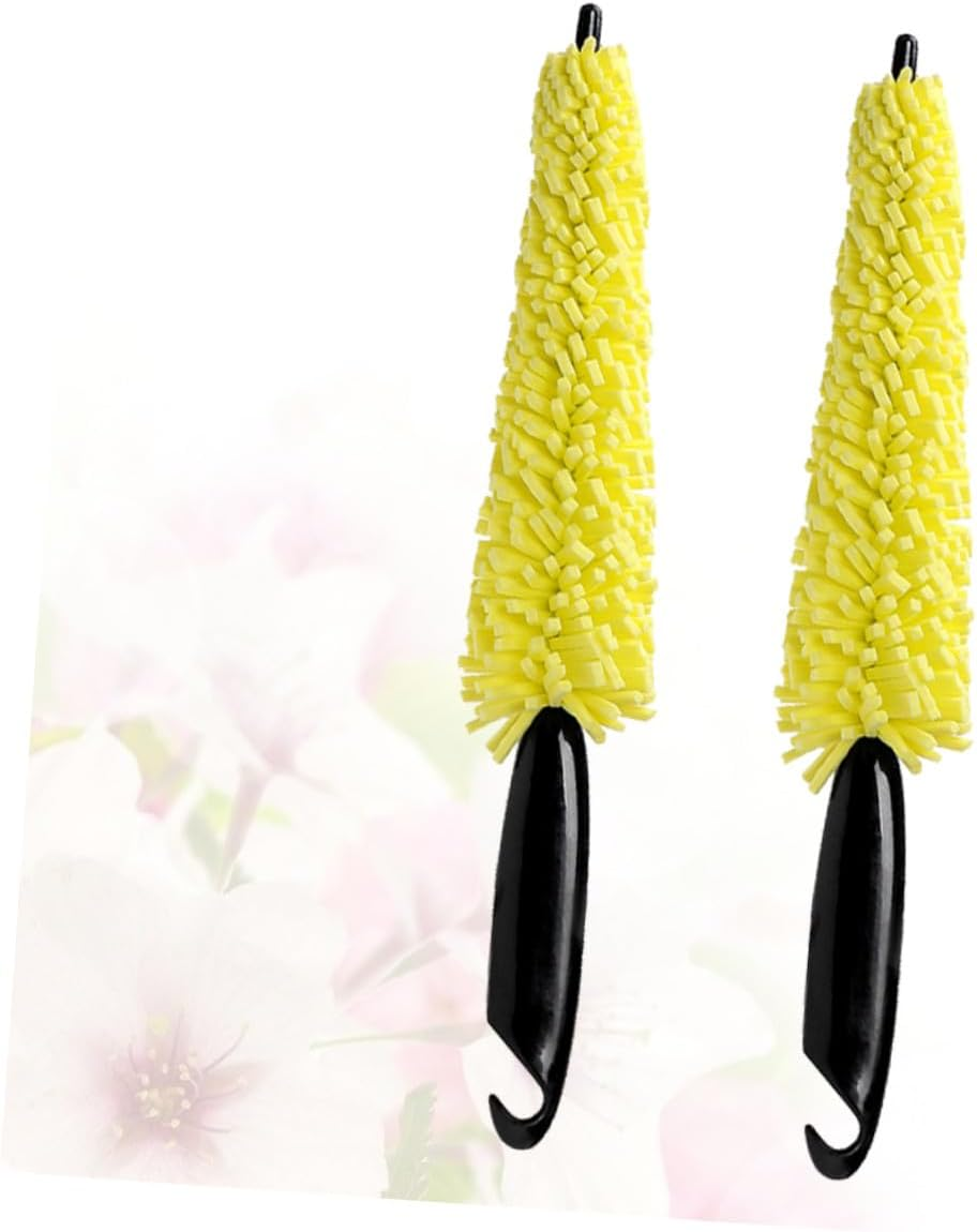 ANDRESLAD 2Pcs Car Wheel Cleaning Brush and Tyre Rim Detailing Brush Set Sponge for Auto Wheel Care and Car Detailing in Australia image number 4