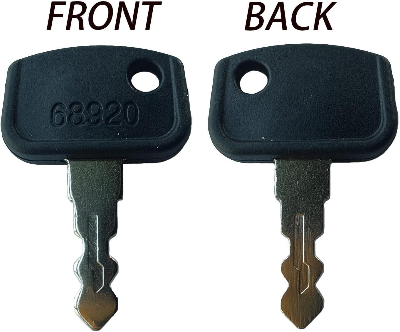 10 Pack Ignition Keys 68920 PL501-68920 for Kubota UTV RTV 500/900, B26, BX1860/BX2360, ZD321/ZD323 Tractors, Trucks & Lawn Mowers image number 1