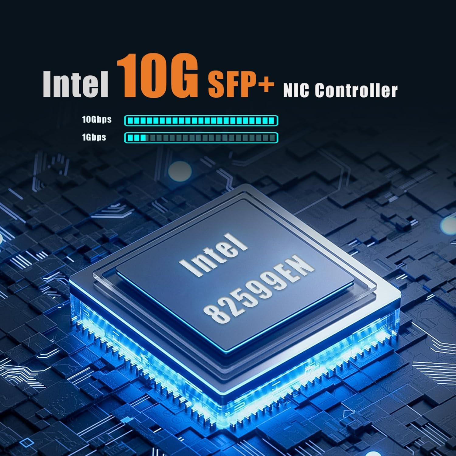 GLOTRENDS ST7315 1-Port 10Gb SFP+ Ethernet Network Card with Intel 82599EN Controller, PCIE 2.0 X4 Interface, Support Windows 11/10/Windows Server/Linux/Esx/Vmware Esxi(Not Support Mac OS) image number 4