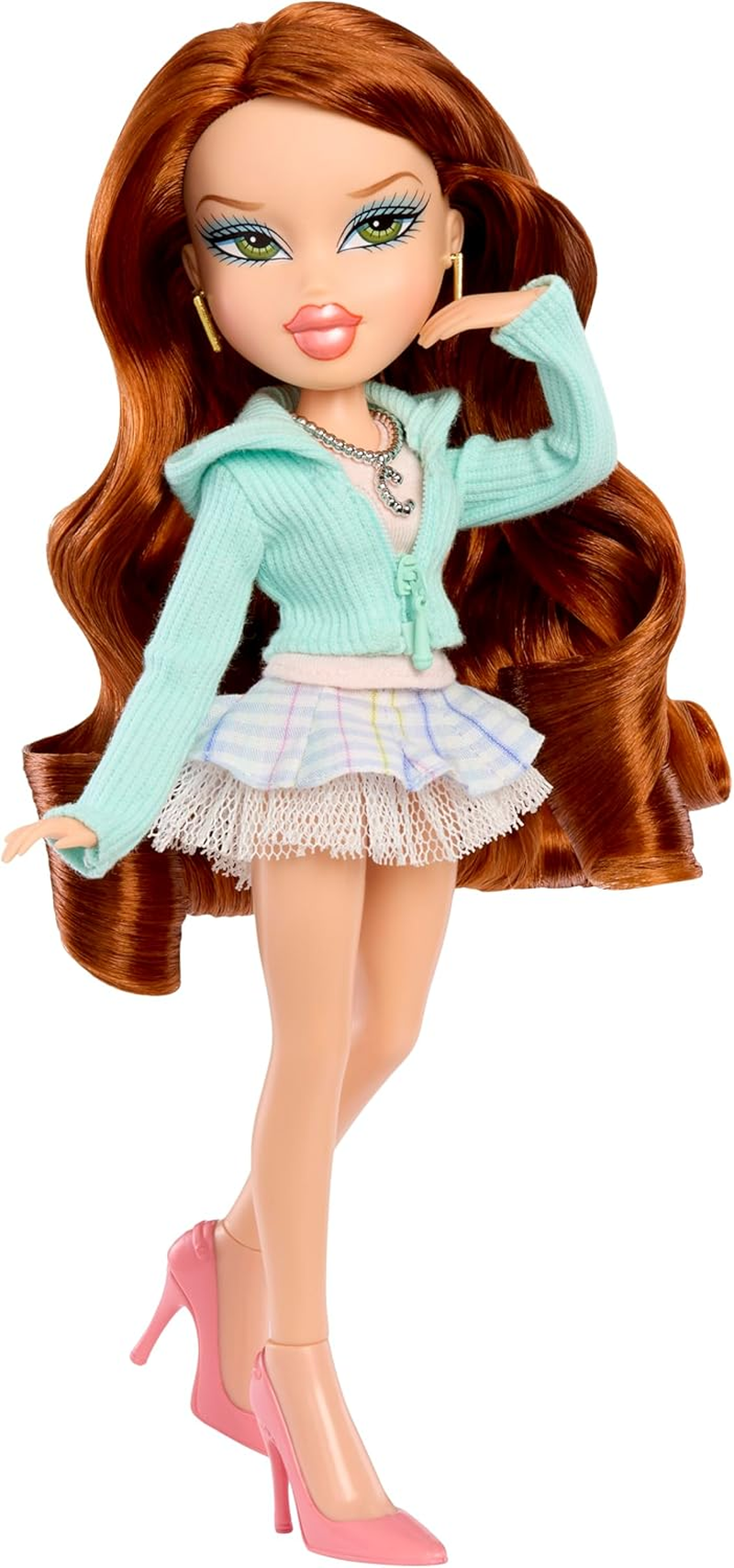 Bratz X Mean Girls Spring Fling Doll Cady &ndash; Collectable Fashion Doll with 2 Outfits, Letterman Jacket, and Movie-Inspired Accessories image number 3