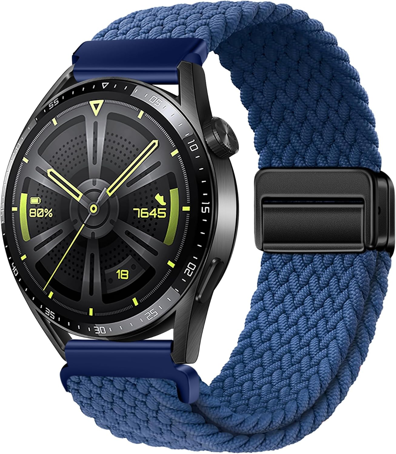 Watch Strap Compatible with Huawei GT5/GT4/GT3/GT2 46Mm, Magnetic Sport Straps Compatible with Garmins Vivoactive 4/Amazfits GTR 5/4/3 47Mm, Nylon Watch Band 22Mm for Redmi Watch 5