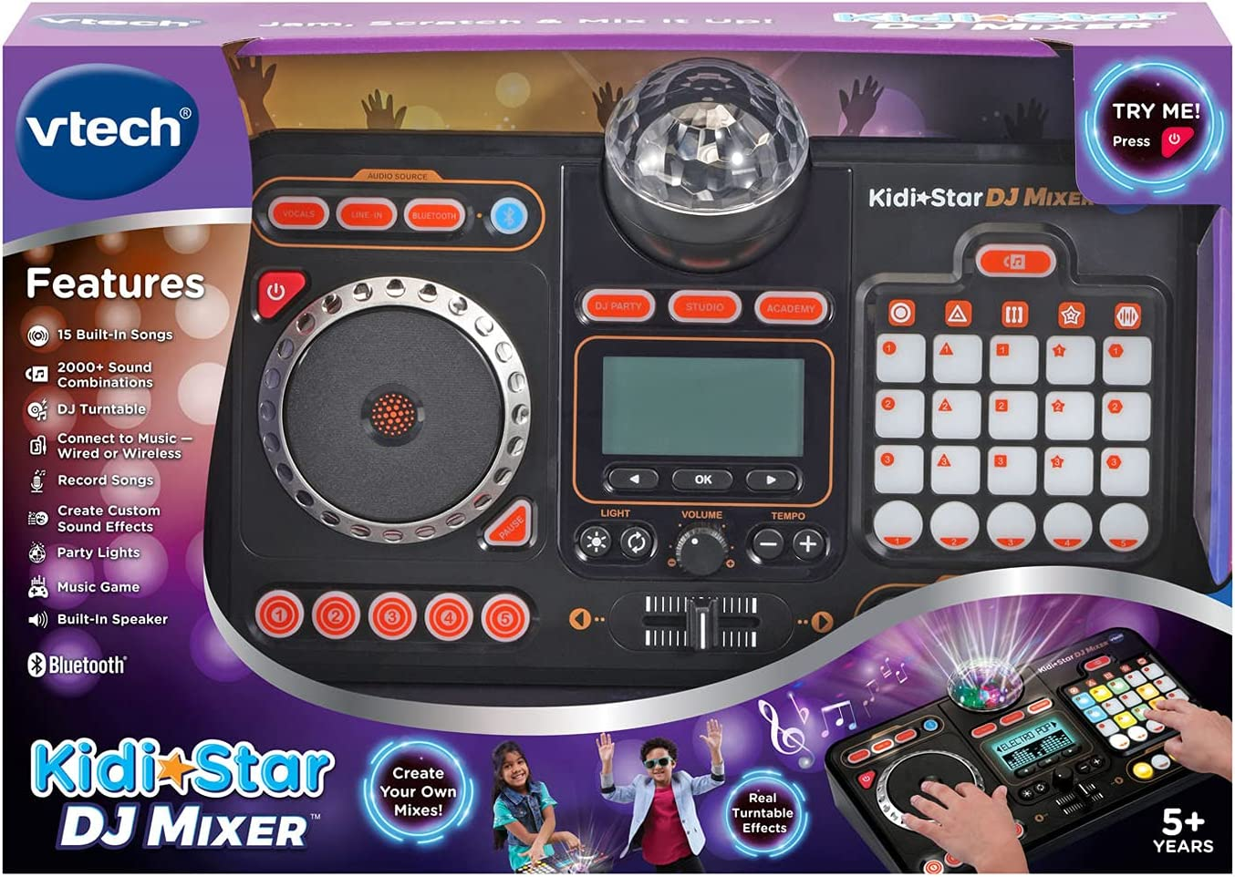 Vtech Kidistar DJ Mixer Black - Black image number 1