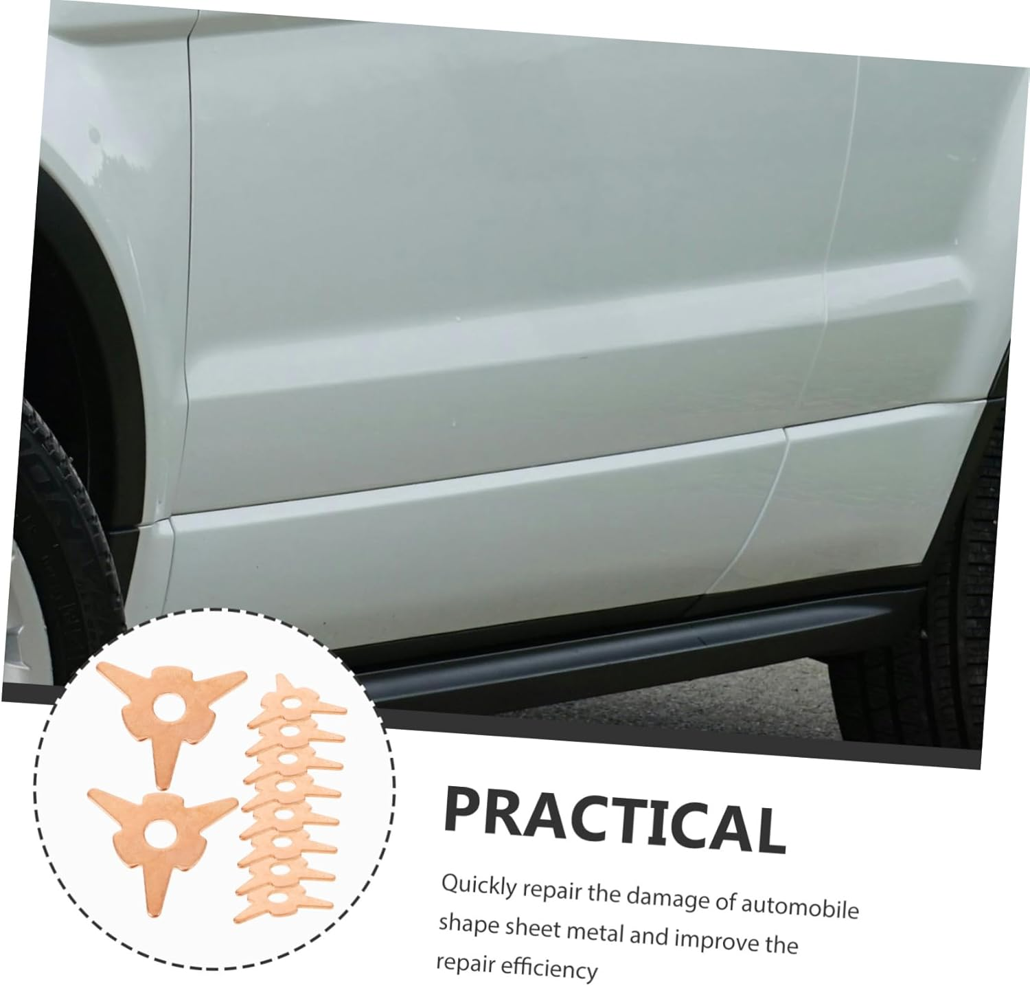 Anneome Dent Pulling Rings Washer 50Pcs Spot Welder Kit Autobody Panel Repair Tool for Car Body Dent Puller Equipment Accessories image number 6