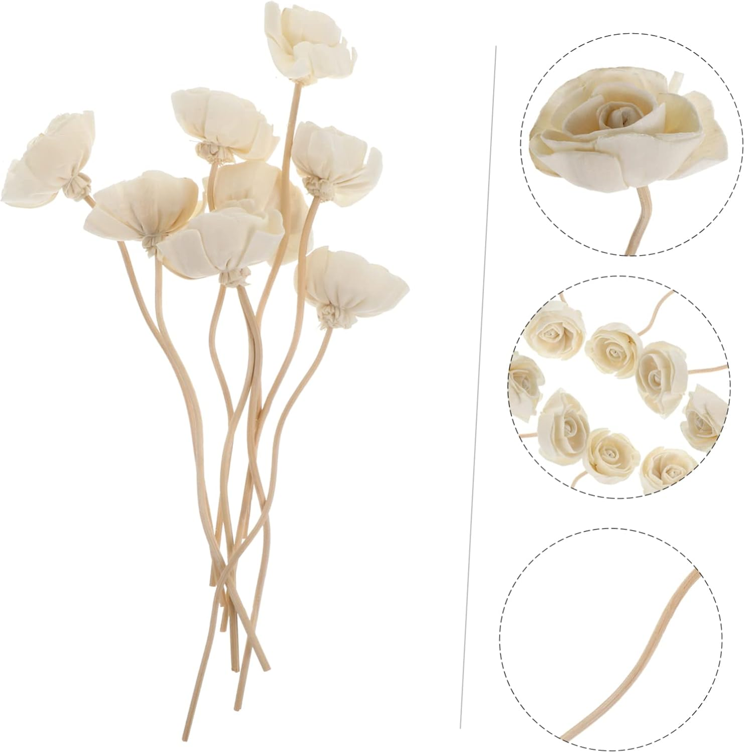 16Pcs Aromatherapy Rattan Vines Sticks Diffuser Rattans for Home Fragrance Decoration Essential Oil Diffuser Accessories image number 3