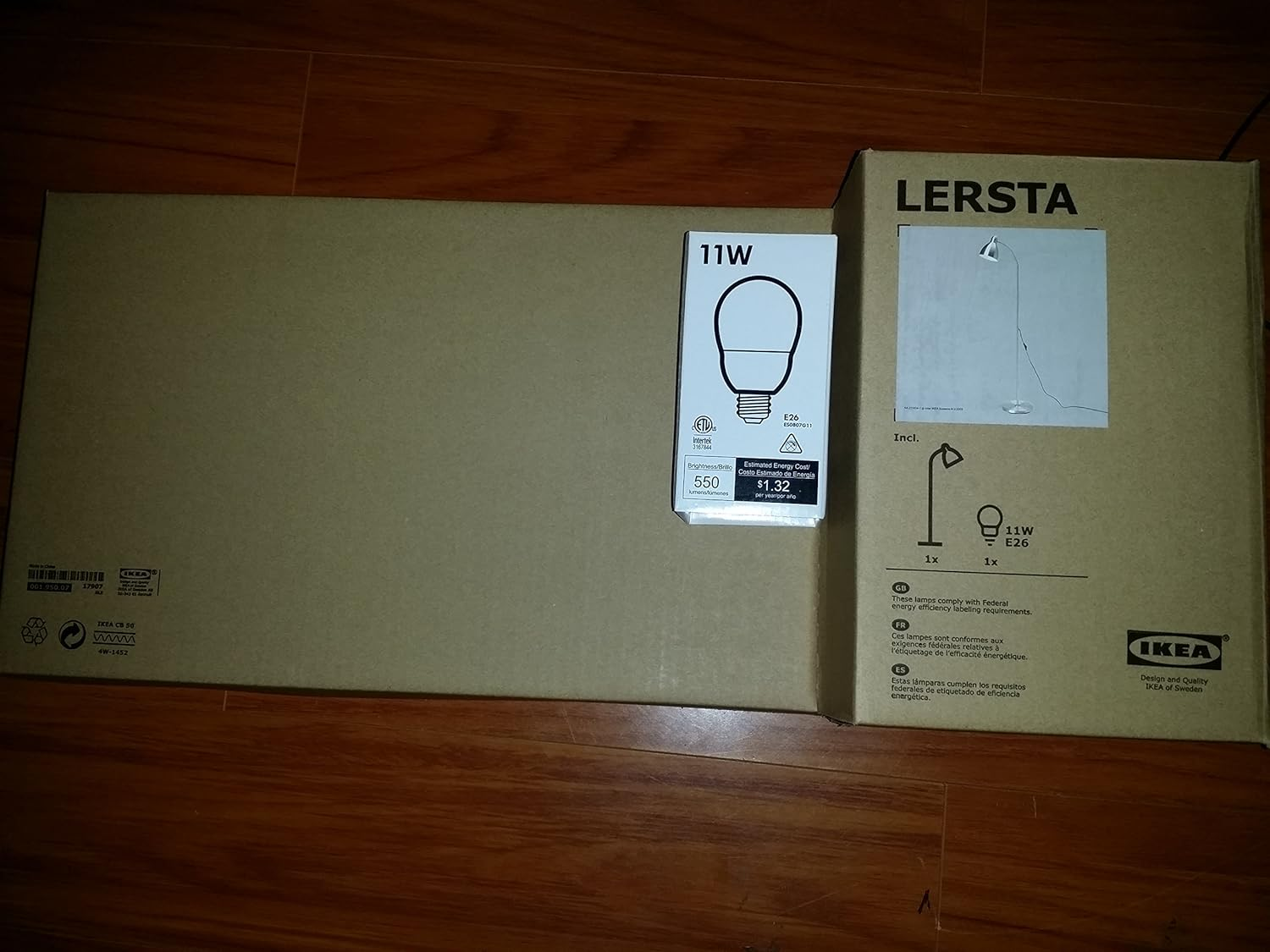 Ikea Lersta Floor Lamp E26 Led Bulb Included image number 3