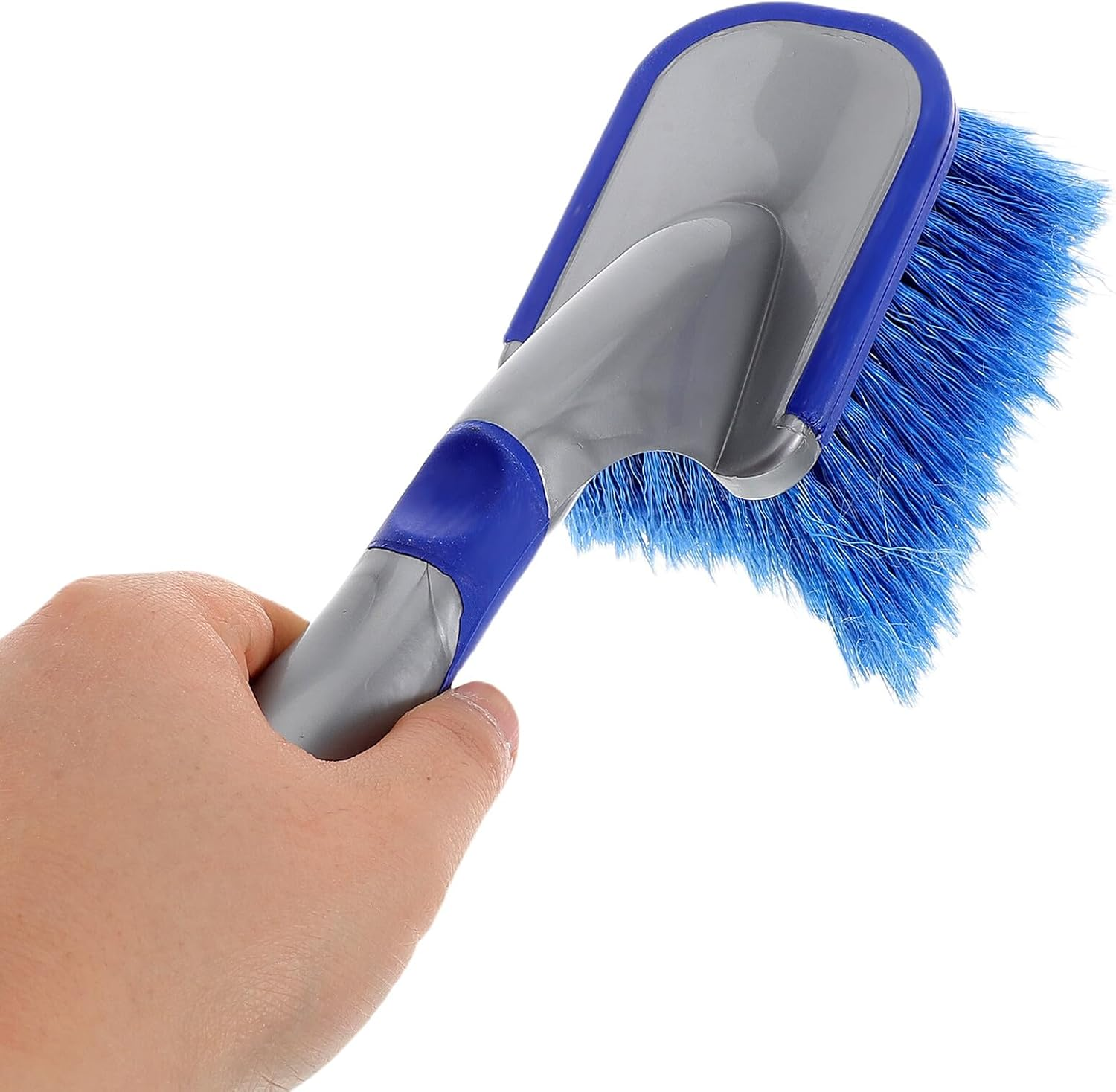 Outanaya Car Wheel Cleaning Brush Set, 2Pcs Tire and Rim Detail Brushes with Long and Short Ergonomic Handles, Soft Bristles for Auto Wheel and Tire Care, Suitable for Car and Motorcycle Detailing image number 1