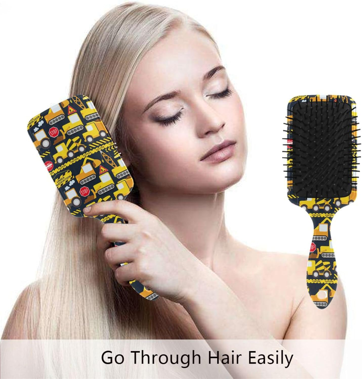 Air Cushion Hair Brushes Construction Personnel and Vehicles Paddle Brushes Wet and Dry Hairbrushes for All Hair Types Detangling and Adding Shine image number 1
