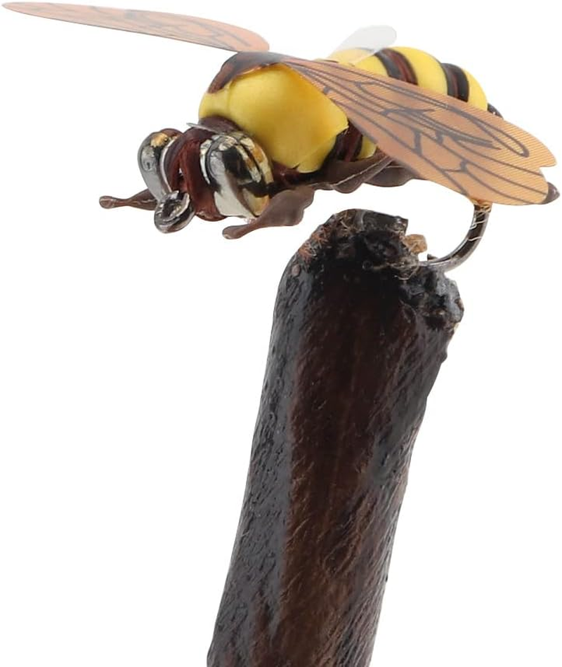 Origlam 2 X Bee Fly Fishing Lures Bumble Bee Trout Fishing Fly Fishing Topwater image number 1