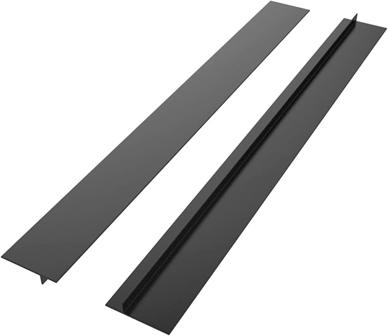 FL-WITHYOU 2 Pack Flexible Kitchen Stove Gap Covers, Silicone Gap Fillers between Counter and Stovetop, Oven, Washer, Dryer, Easy to Wipe (White, 64Cm)