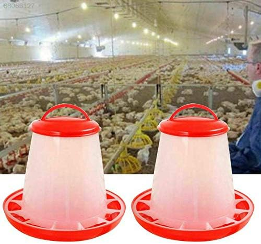 3Kg Automatic Chicken Feeder Plastic Poultry Chook Hen Food Eating Seed Bucket image number 6
