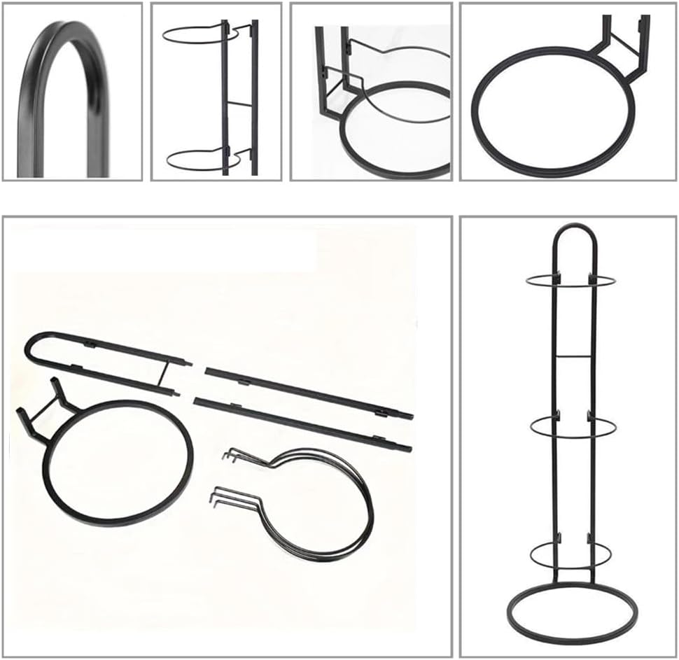 Changyeah 1PC 3-Tier Basketball Ball Storage Rack Holder,Ball Storage,Removable Home Cube Frame Ball Stand Storage,Freestanding Garage Sports Equipment Organizer Indoor Display Stand image number 2