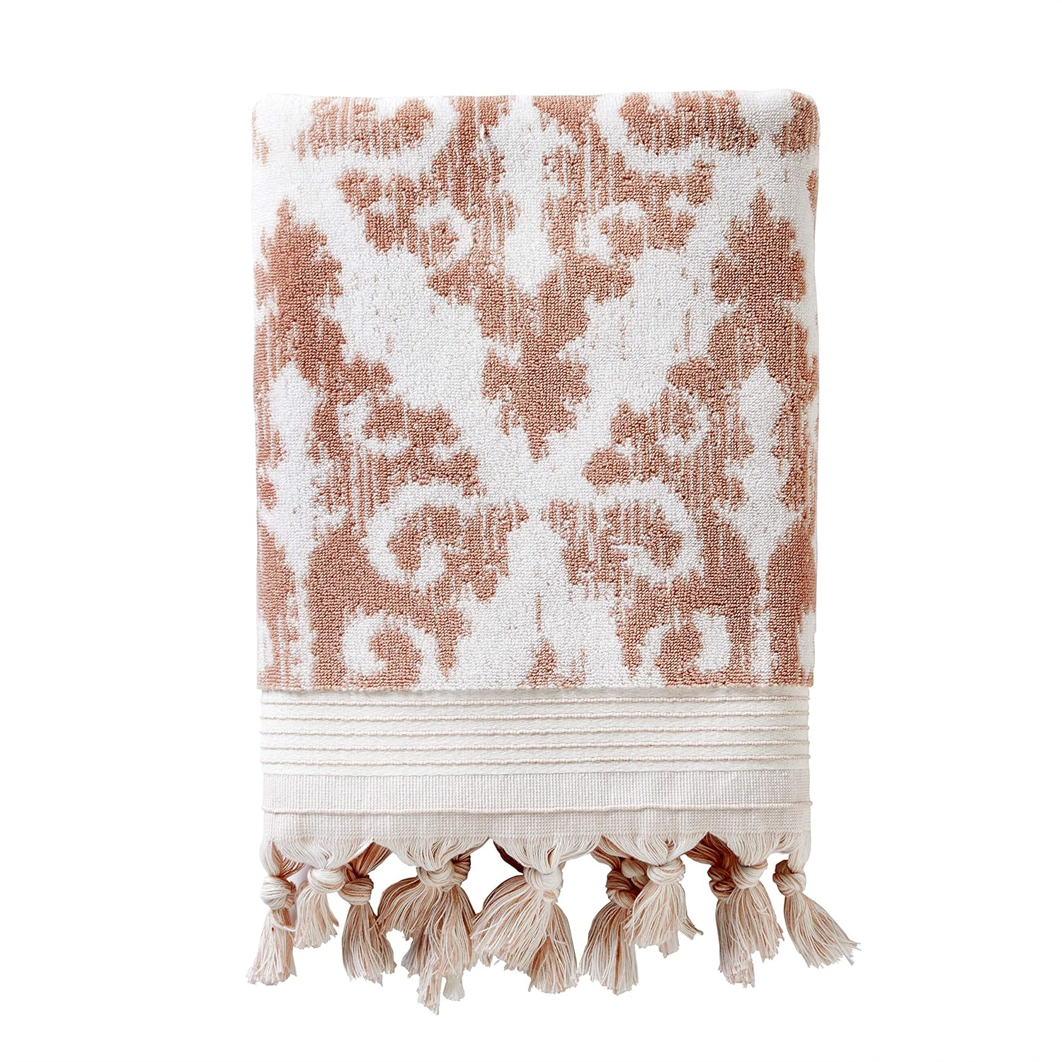 SKL Home by Saturday Knight Ltd. Mirage Fringe 100% Turkish Cotton Hand Towel Set, Blush