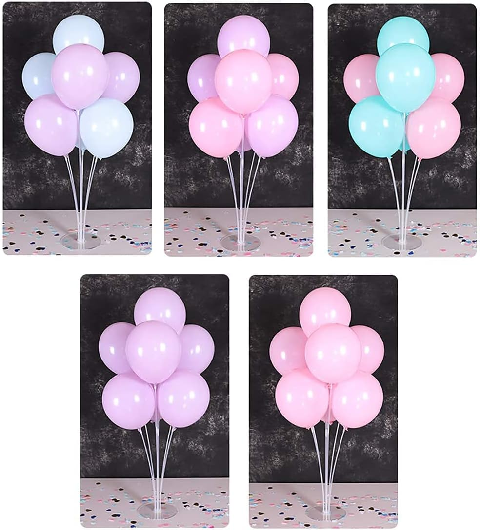 Table Balloon Stand Kit Table Decorations Balloons Tree Stand Base Party Table Desktop for Birthday, Baby Shower, Wedding, Graduation, Party Decorations - 4 Set image number 3
