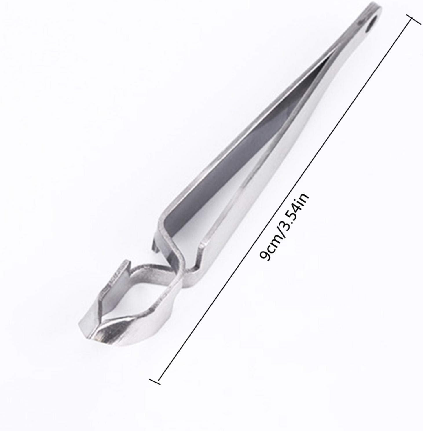 Tick Removal Tool, Tick Remover for Dogs, Portable Pets Cleaning Tools, Stainless Steel Tick Removal Tweezer, Lice Removal Kit for Horses Cleaning, Travel, Home (About 9Cm/ 3.54In) image number 1