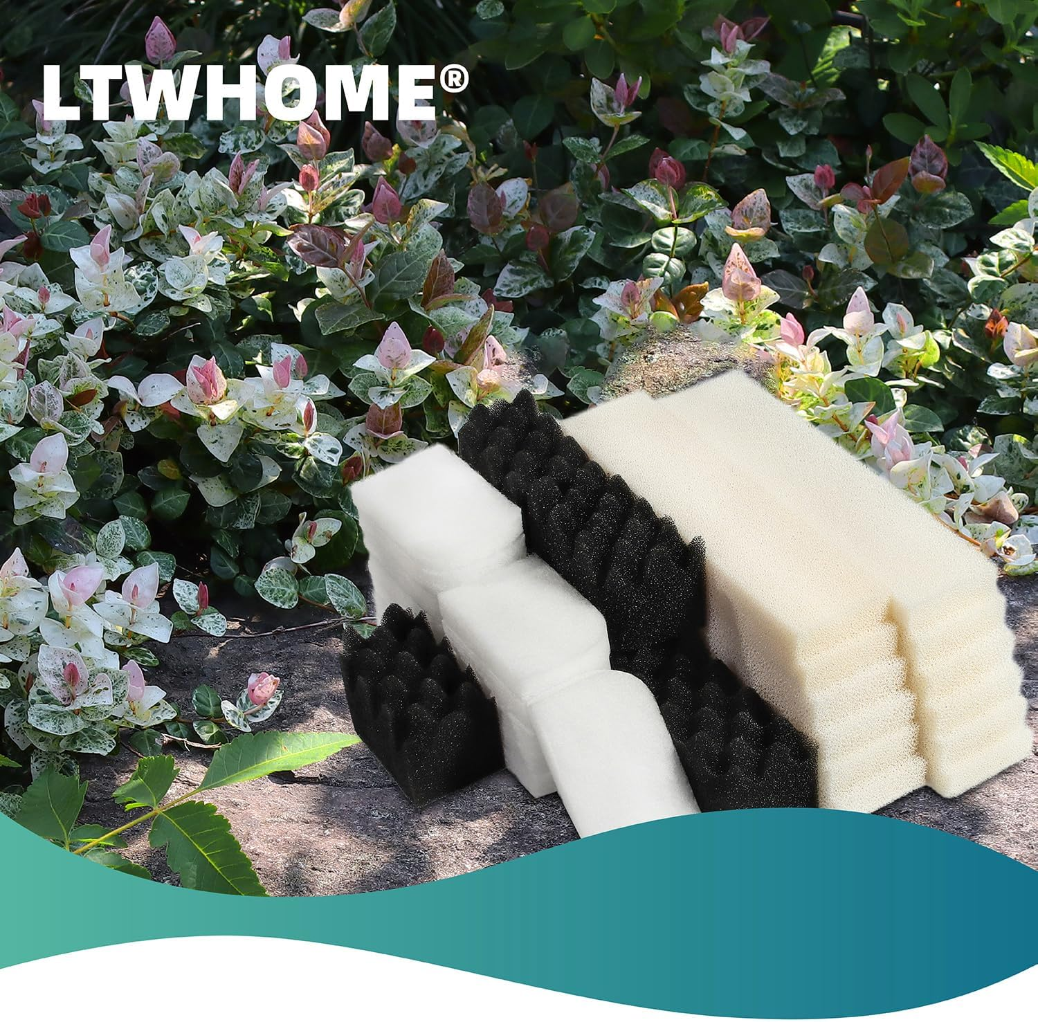 LTWHOME Value Pack of Foam Filters and Polishing Pads Set Fit for Fluval 404 405 406 (Pack of 30) image number 2