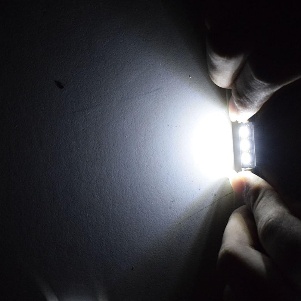 Polarlander 10Pcs 2SMD Canbus 36Mm 5050 LED C5W Led Dome Lights License Plate Lights Sourcing Reading Bulbs Roof Lamp