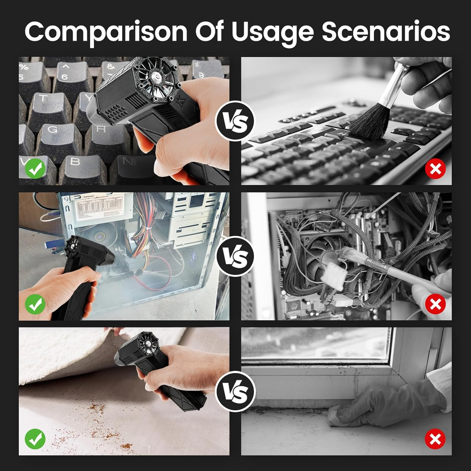 Mini Jet Blower, 130000 RPM Portable Dry Air Blower, 8000Mah Super Fan, Hand Held Powerful Violent Fan for Car Hair Keyboard Sofa Camera image number 2