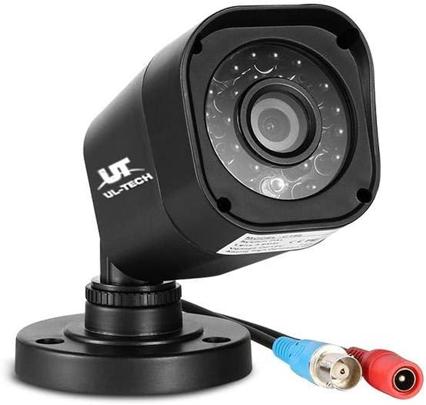 UL-TECH 4CH Wired Security Camera System - 4Pcs 1080P CCTV Square Cameras with H.264+ Compression, IP66, Smart Motion Detection & Email Alerts, Support P2P Remote image number 1