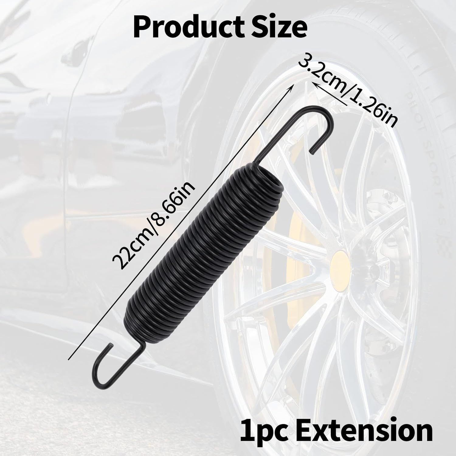 UC27888 Extension Spring Replacement for John Deere, Mower Deck Belt Tension Spring for Z320M Z320R Z335E Z345M Z345R Models image number 5