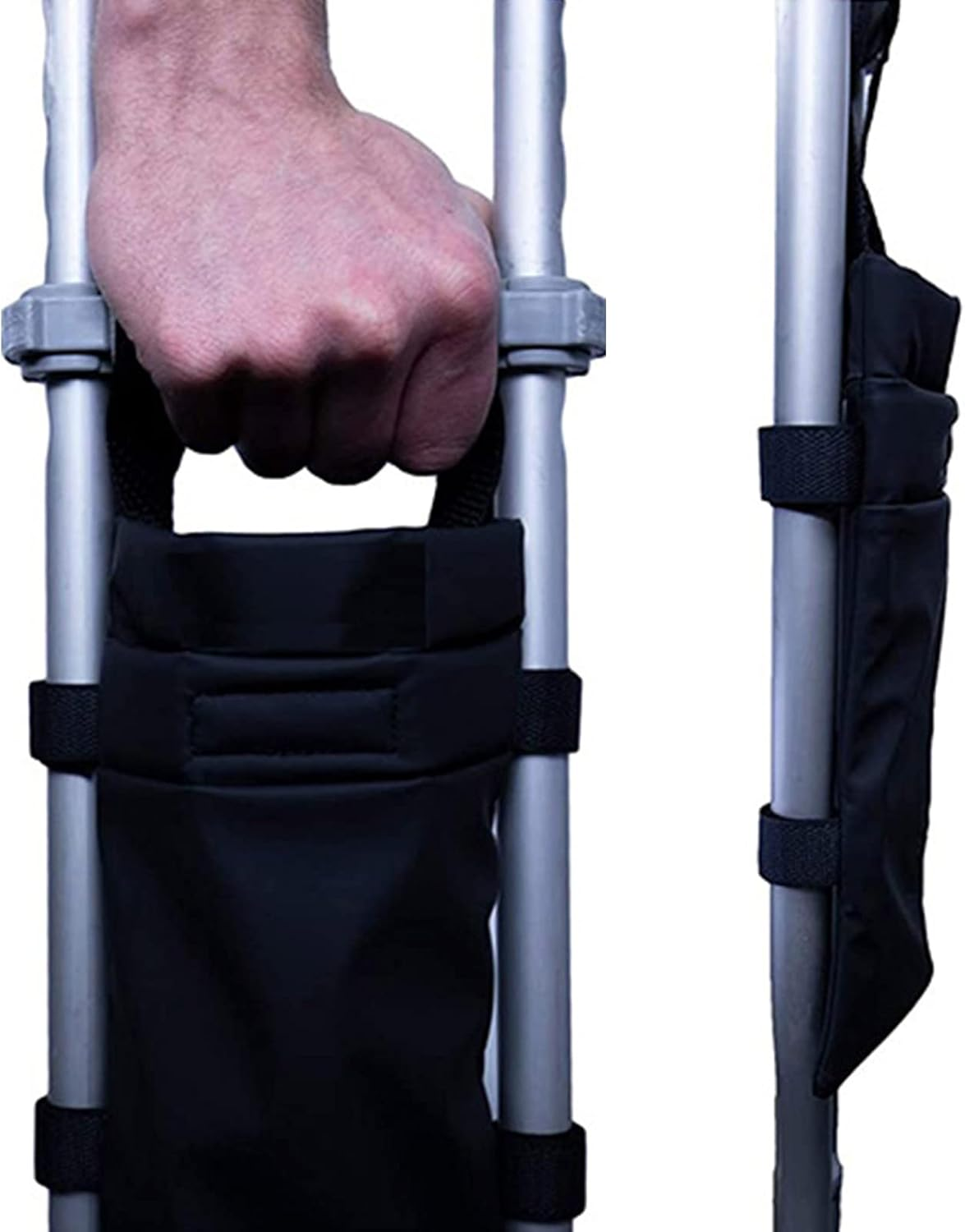 Crutch Pouch Bag - Lightweight Crutch Accessories Bag,Cane Accessories, Drink Holder, Water-Resistant Pocket Organizer for Men Women Kids image number 1