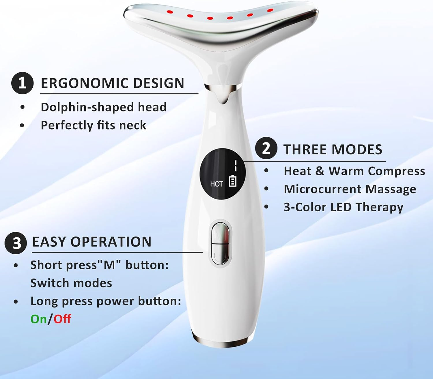 Roobuck EMS Face Lifting Massager for Face & Neck - Portable Anti-Wrinkle Skin Tightening Device, Beauty Therapy Tool for Daily Skincare & Full Body Use image number 3