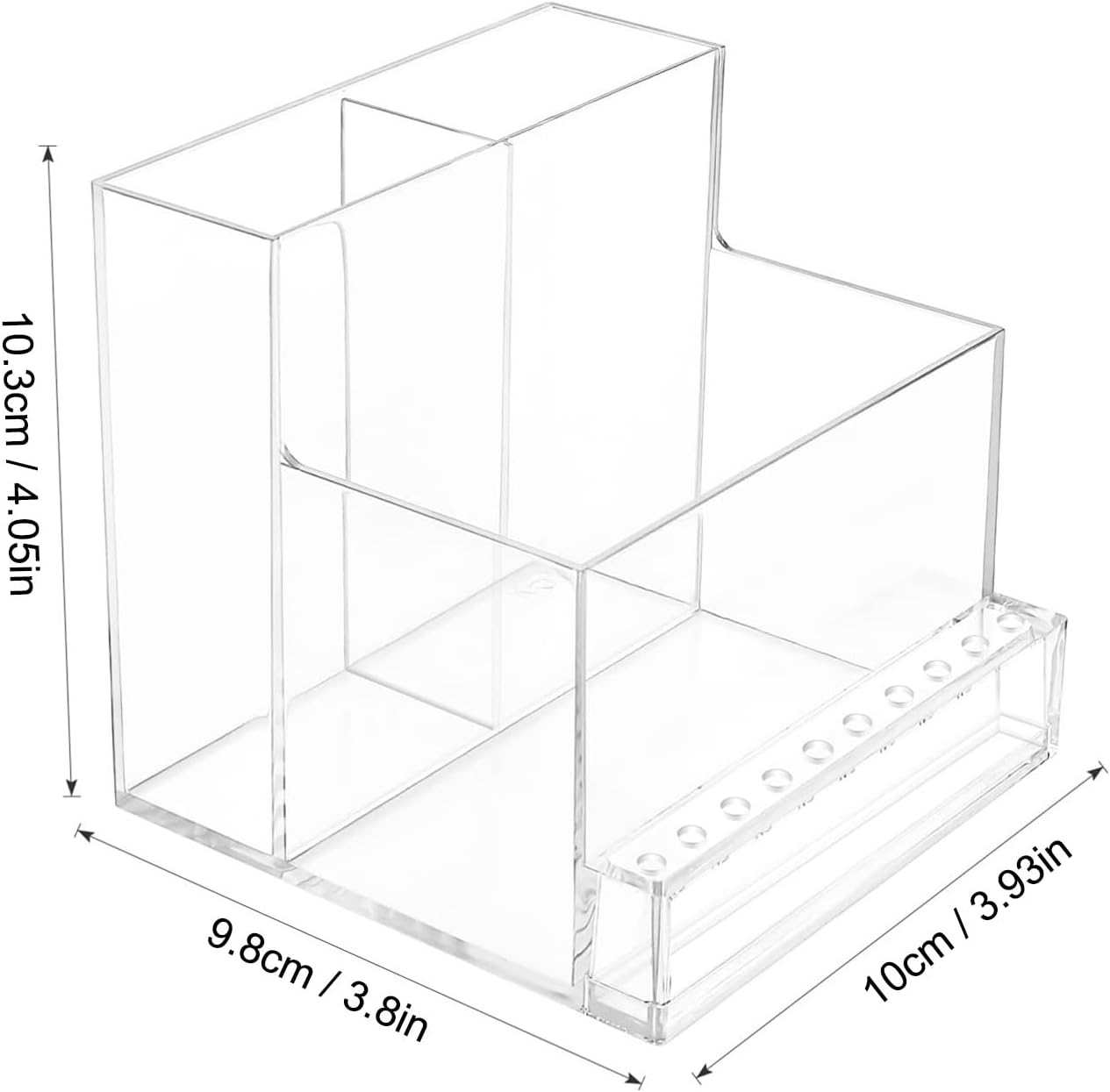 Drill Bit Holder Nail Tech, 10 Holes Nail Storage Organizer for Nail Tools, Nail Tech Must Haves, Practical, Stable, Professional Nail Drill Tool Display Holder for Women Girls image number 2