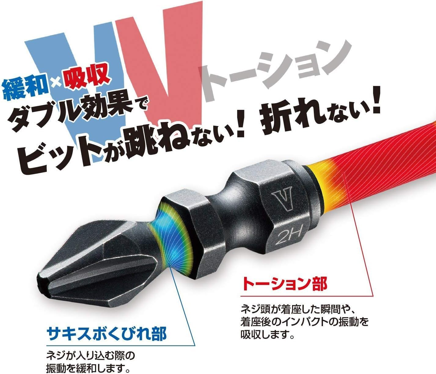 VESSEL XSTMGBC3-65 Bit Mug Bottles + 2 X 65, 10 Bottles X 3 Types, Bit Holder, 3 Colors, Assorted Set image number 3