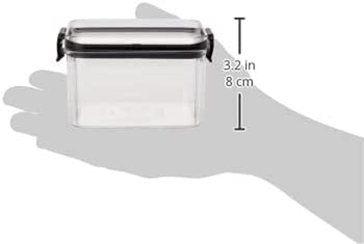 Sistema Ultra Square Food Container, 1.3L, Black & J7S95 Ultra Square Food Container, 460Ml, Black, Brown/Tan